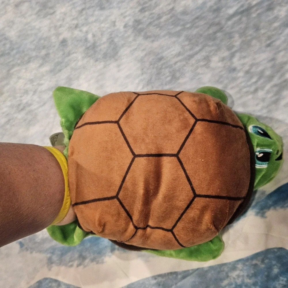 Turtle‎ Hand Puppet Plush Green Brown Interactive Kids Toy Animal Puppet READ